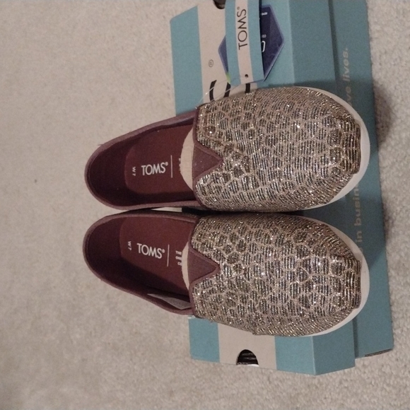 Toms Alpargata Bronze Animal Printed Glitter - Picture 2 of 7